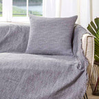 Διακοσμητική Μαξιλαροθήκη Charisma Cotton Net / 57x57 / Anthracite